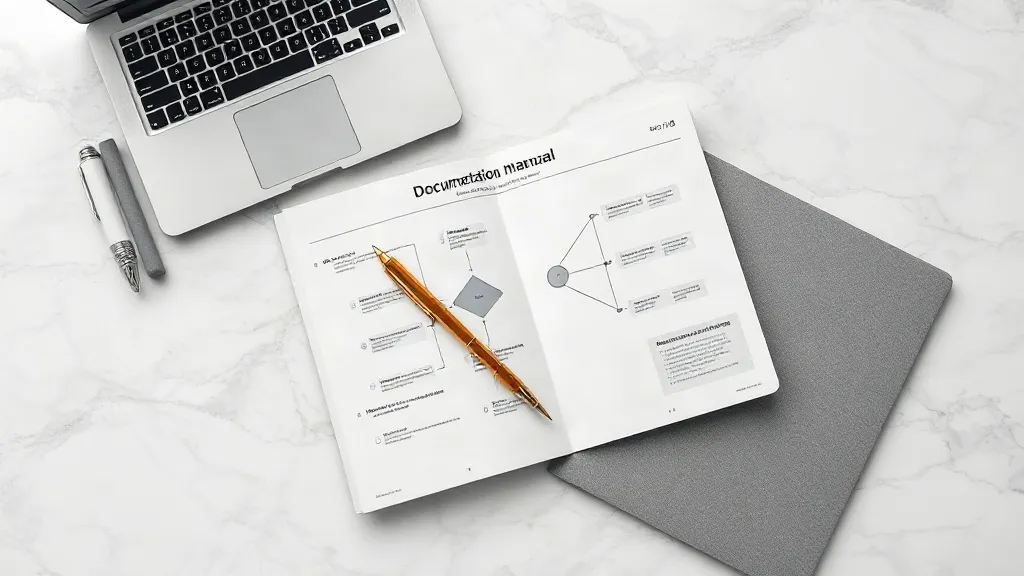 Manual de fundamentos de automatización con IA sobre una mesa de trabajo
