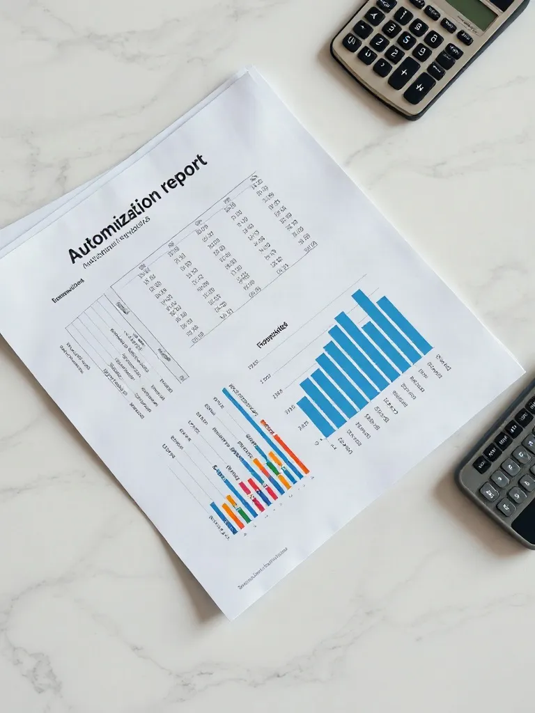 Informe impreso con métricas y gráficos de barras